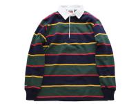 BARBARIAN【バーバリアン】RUGBY SHIRT(L/S) *NVY/GOL/BOT/RED